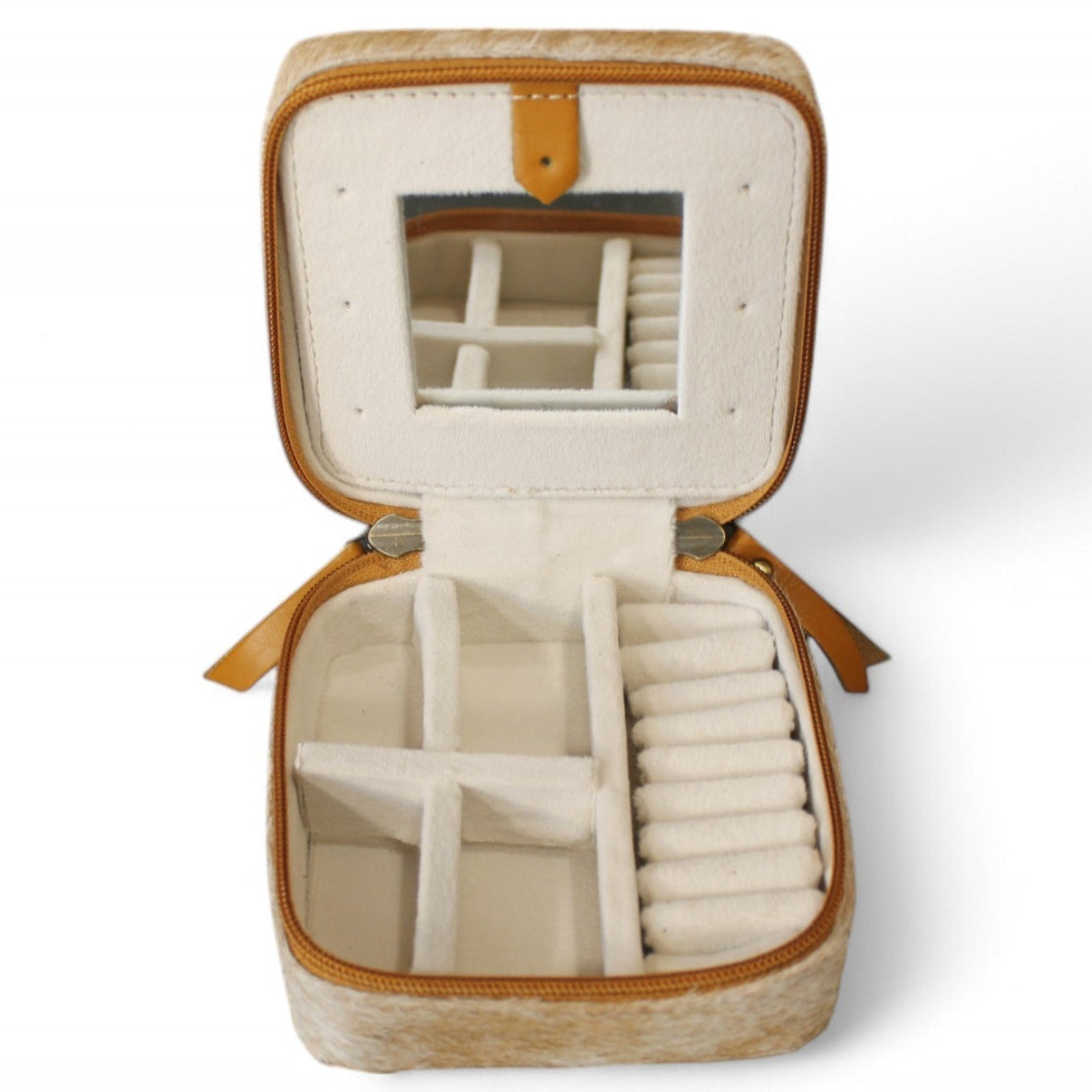 Montana Twist Genuine Leather Small Jewelry Box - Sunflower