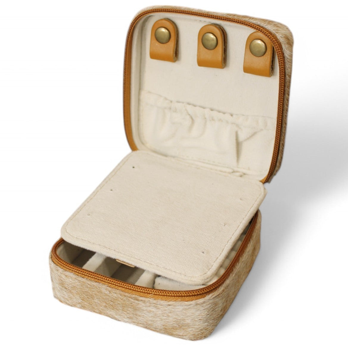 Montana Twist Genuine Leather Small Jewelry Box - Sunflower