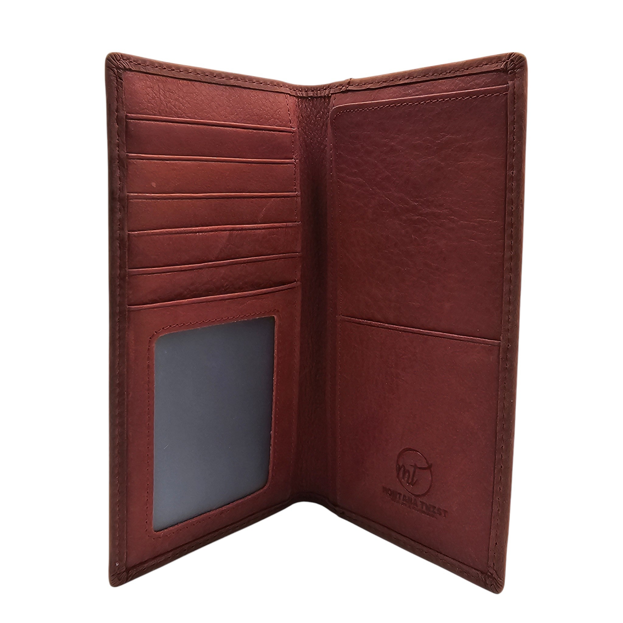 Montana Twist Genuine Leather Long Wallet - American Flag