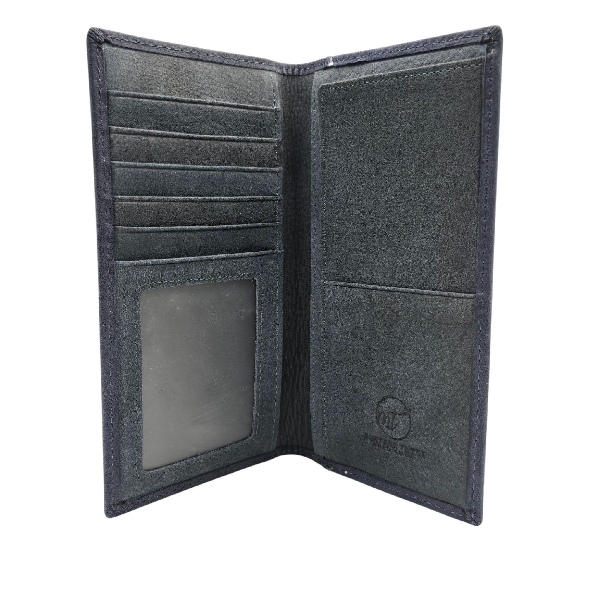 Montana Twist Genuine Leather Long Wallet - American Flag