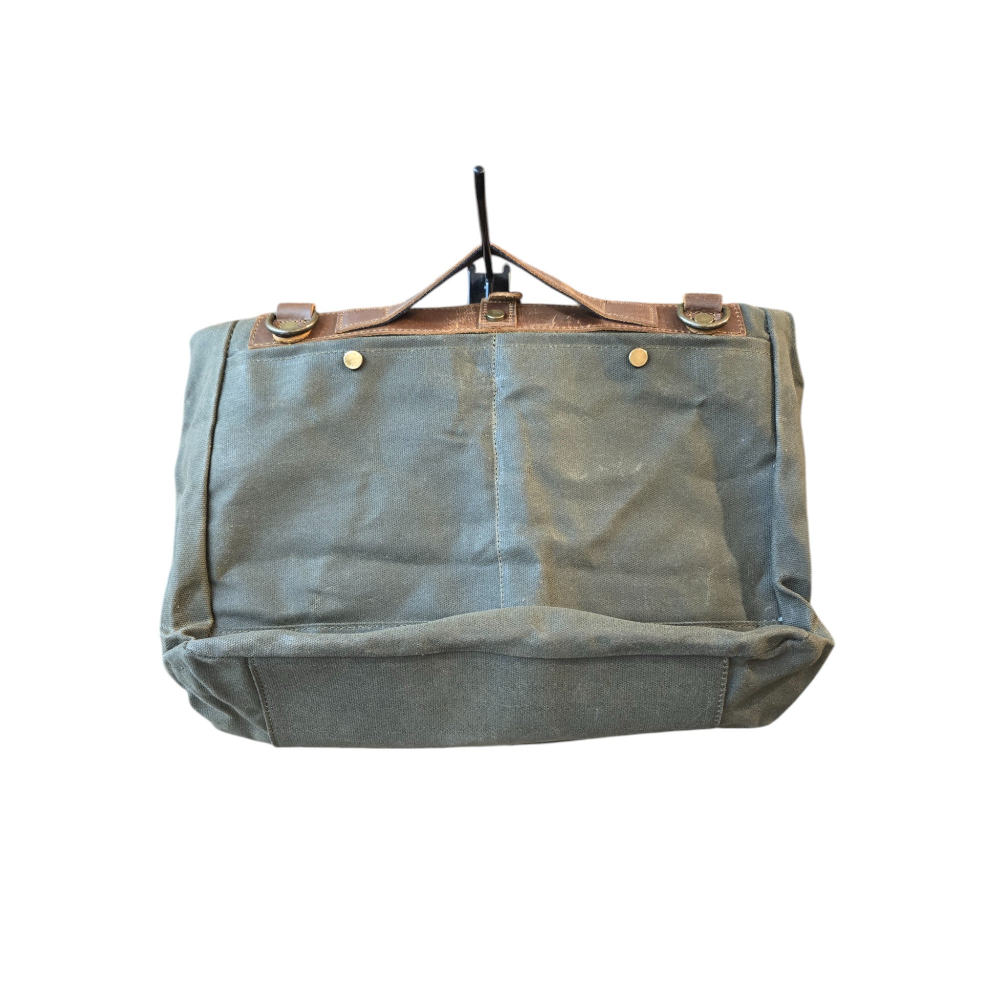 Montana Twist Vintage Waterproof Canvas Messenger Bag - Army Green