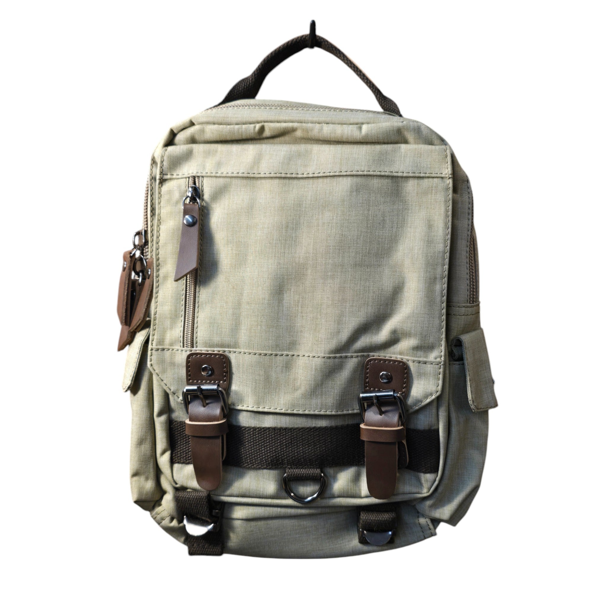 Montana Twist Small Canvas Messenger Backpack