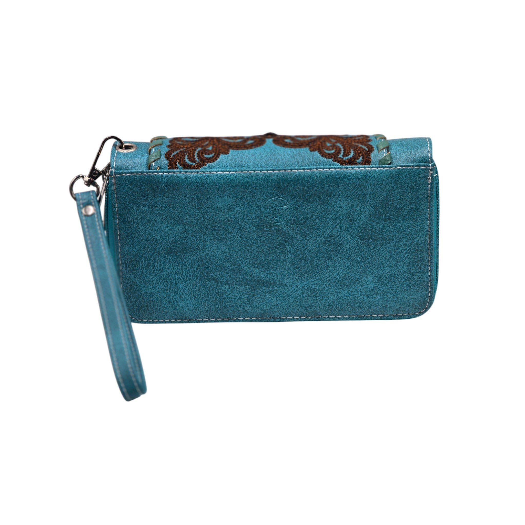 Montana Twist Turquoise Double Zipper Wallet