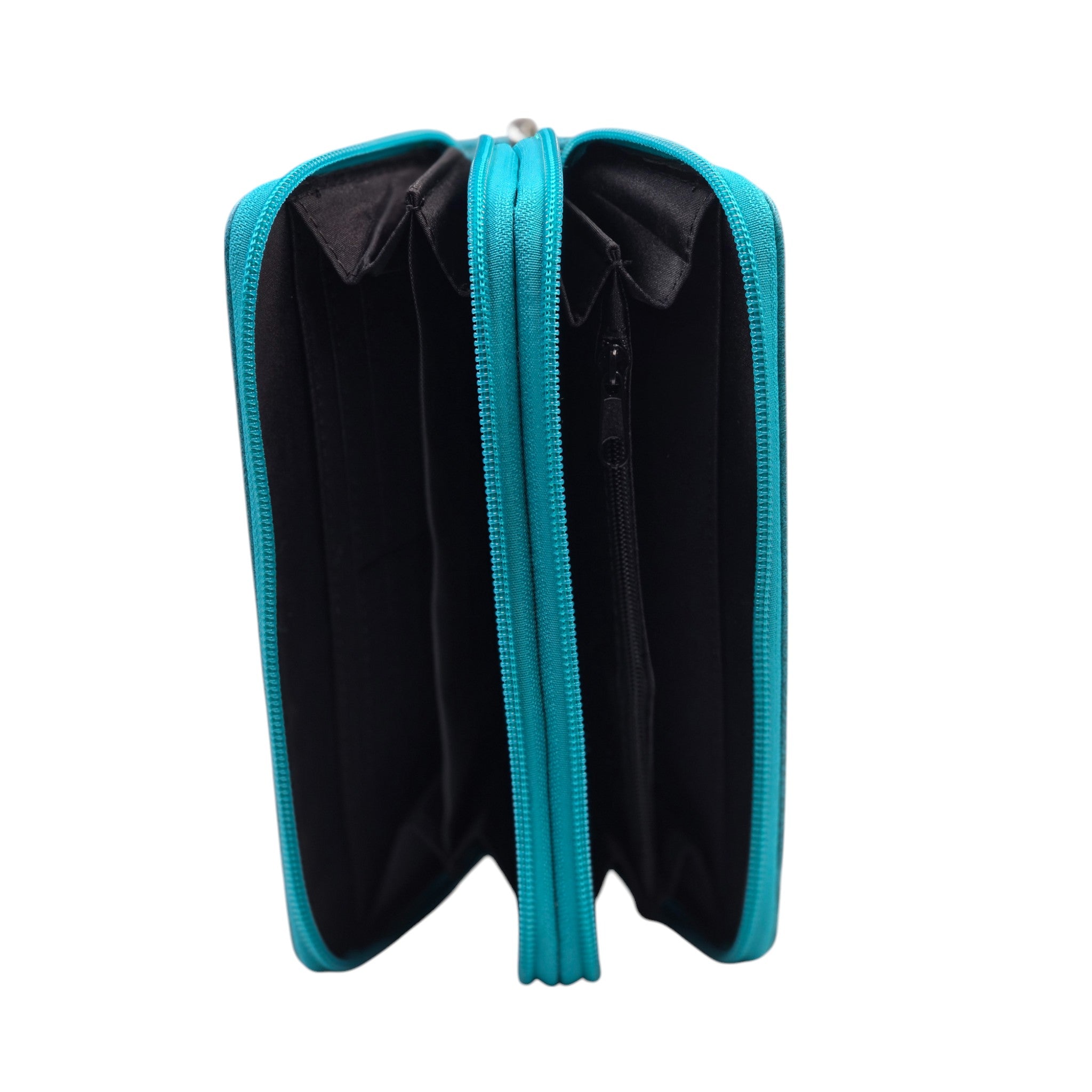 Montana Twist Turquoise Double Zipper Wallet