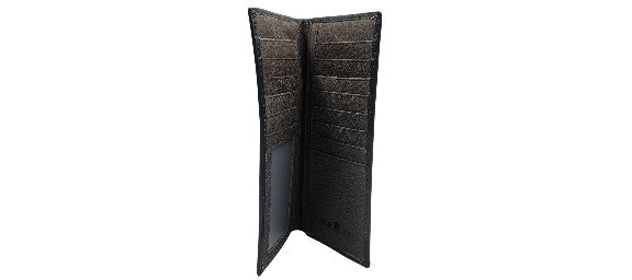 Genuine Leather American Flag Long Wallet