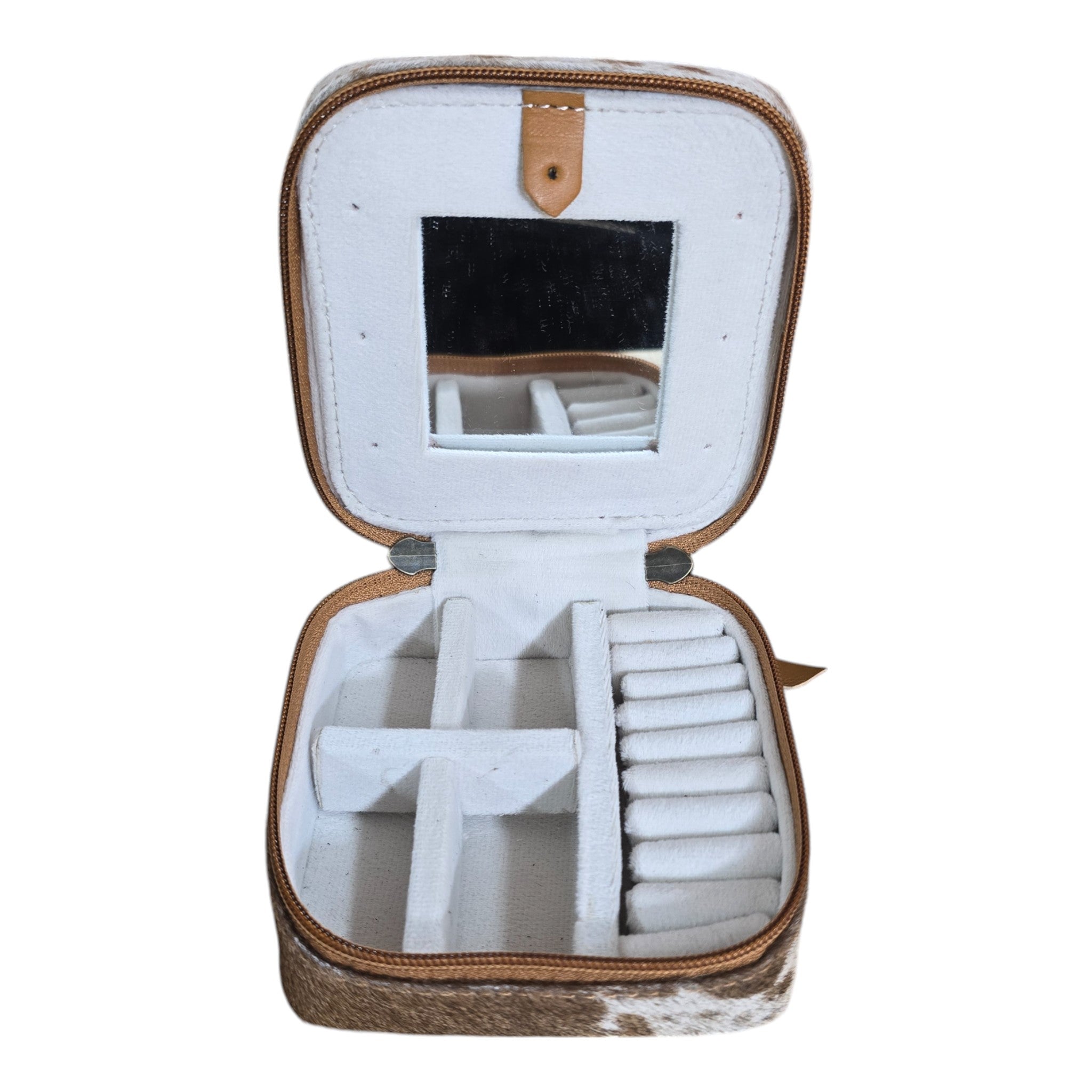 Montana Twist Genuine Leather Embossed Jewelry Case - Western Flora