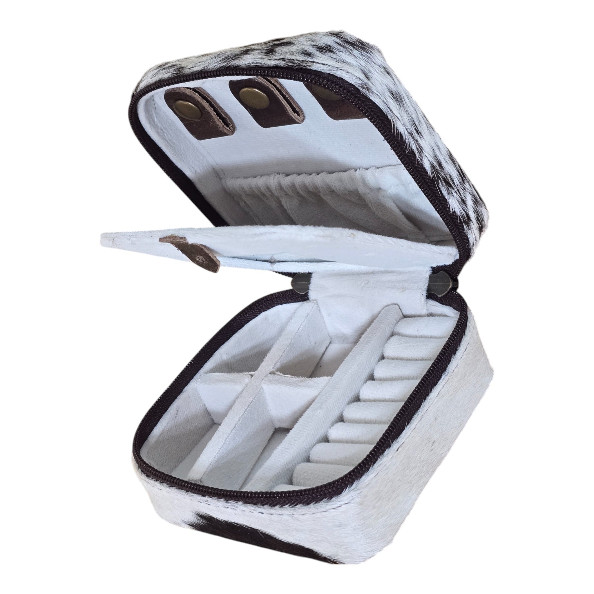 Montana Twist Genuine Leather Embossed Jewelry Case - Desert Sunset