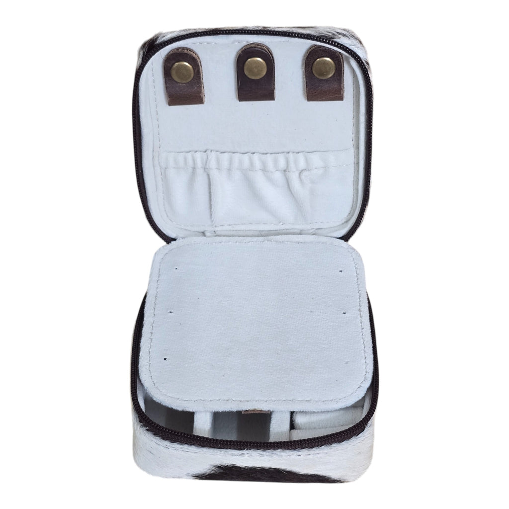 Montana Twist Genuine Leather Embossed Jewelry Case - Desert Sunset