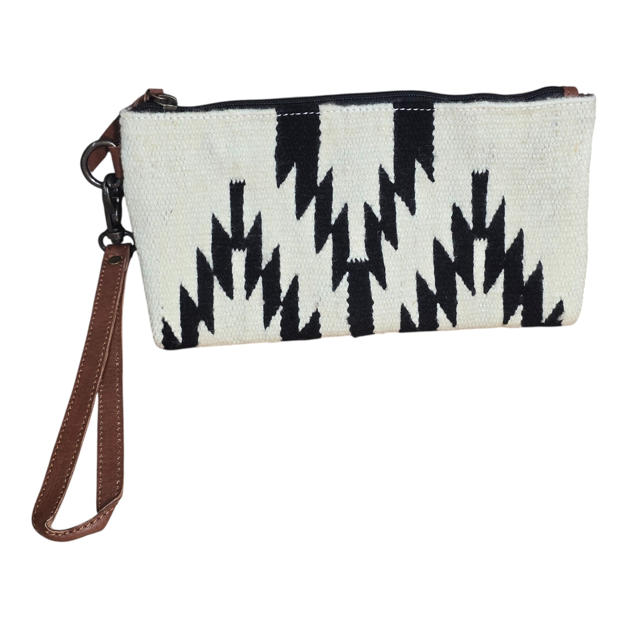 Montana Twist Genuine Leather Handwoven Southwest Clutch