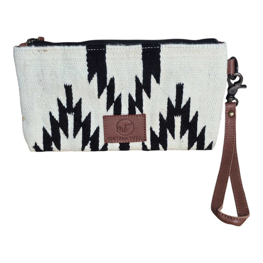 Montana Twist Genuine Leather Handwoven Southwest Clutch