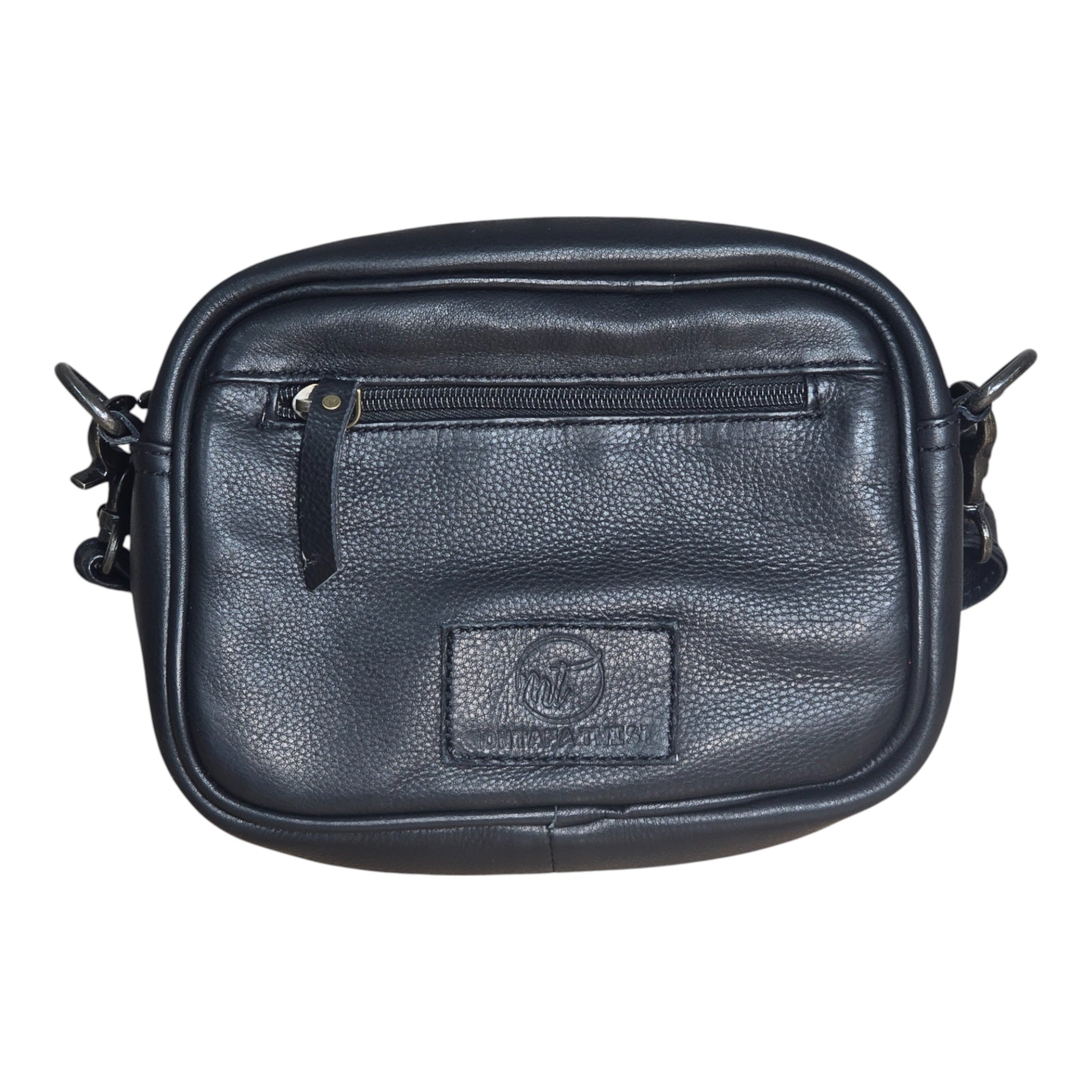 Montana Twist Genuine Leather Boot Stitch Crossbody Bag