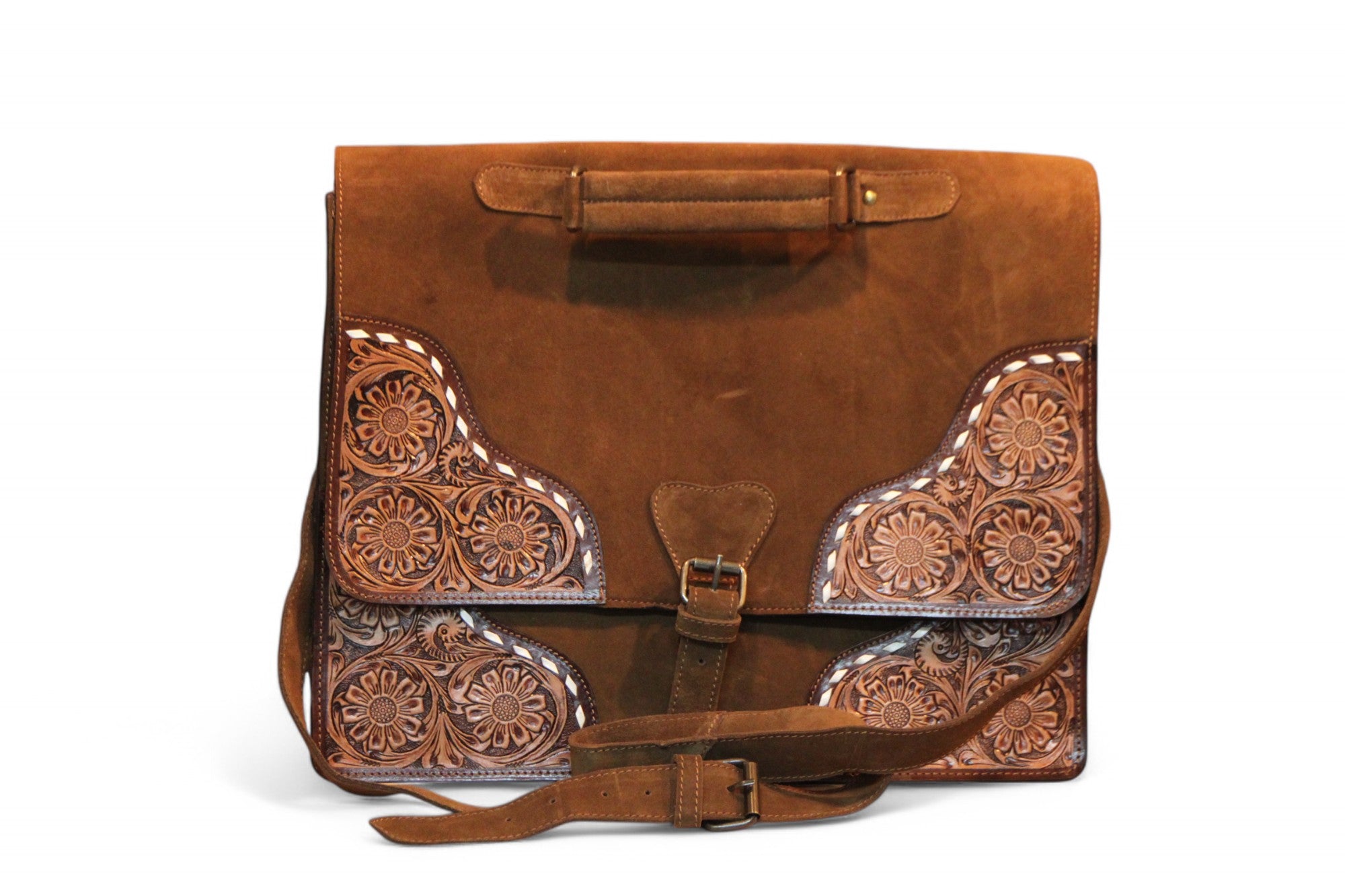 Montana Twist Genuine Leather Satchel