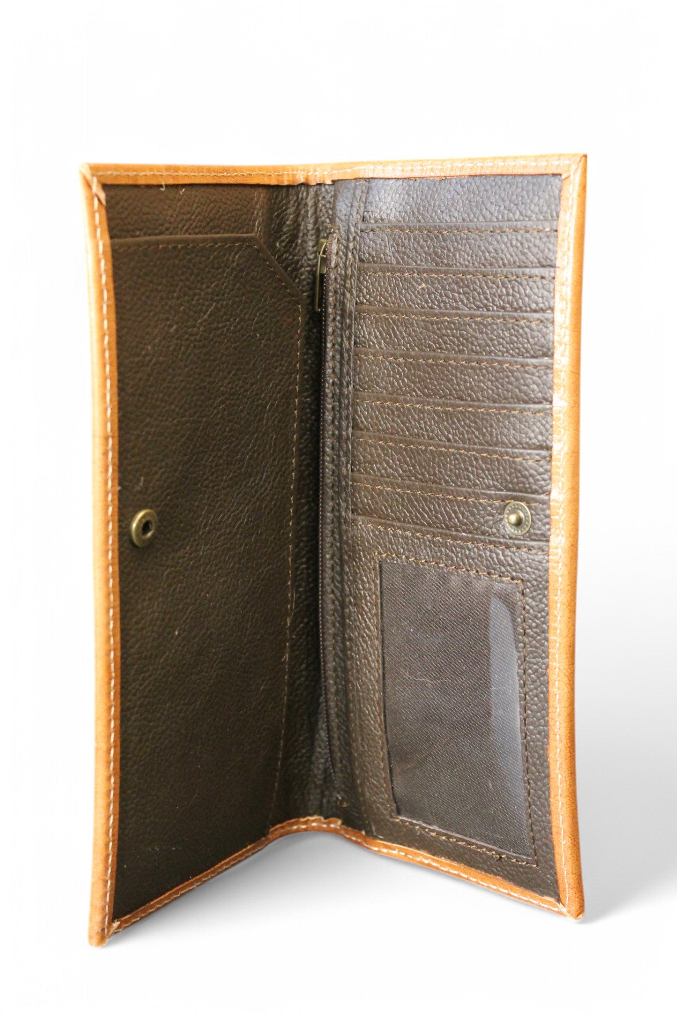 Montana Twist Genuine Leather Tooled Wallet - Painted Aztec
