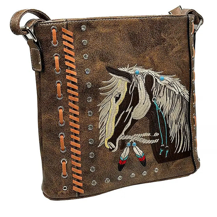 Montana Twist Concealed Carry Vintage Brown Handbag