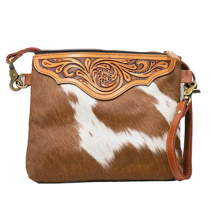 Roselette Genuine Leather Crossbody Handbag