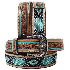 Montana Twist Genuine Leather Belt - Lava Springs Leather and Beaded Belt